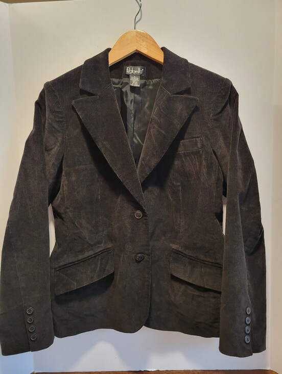 Rafaella Jackets & Blazers - Rafaella Black Corduroy Blazer Size 8 Academia Retro Y2K Jacket Indie Career